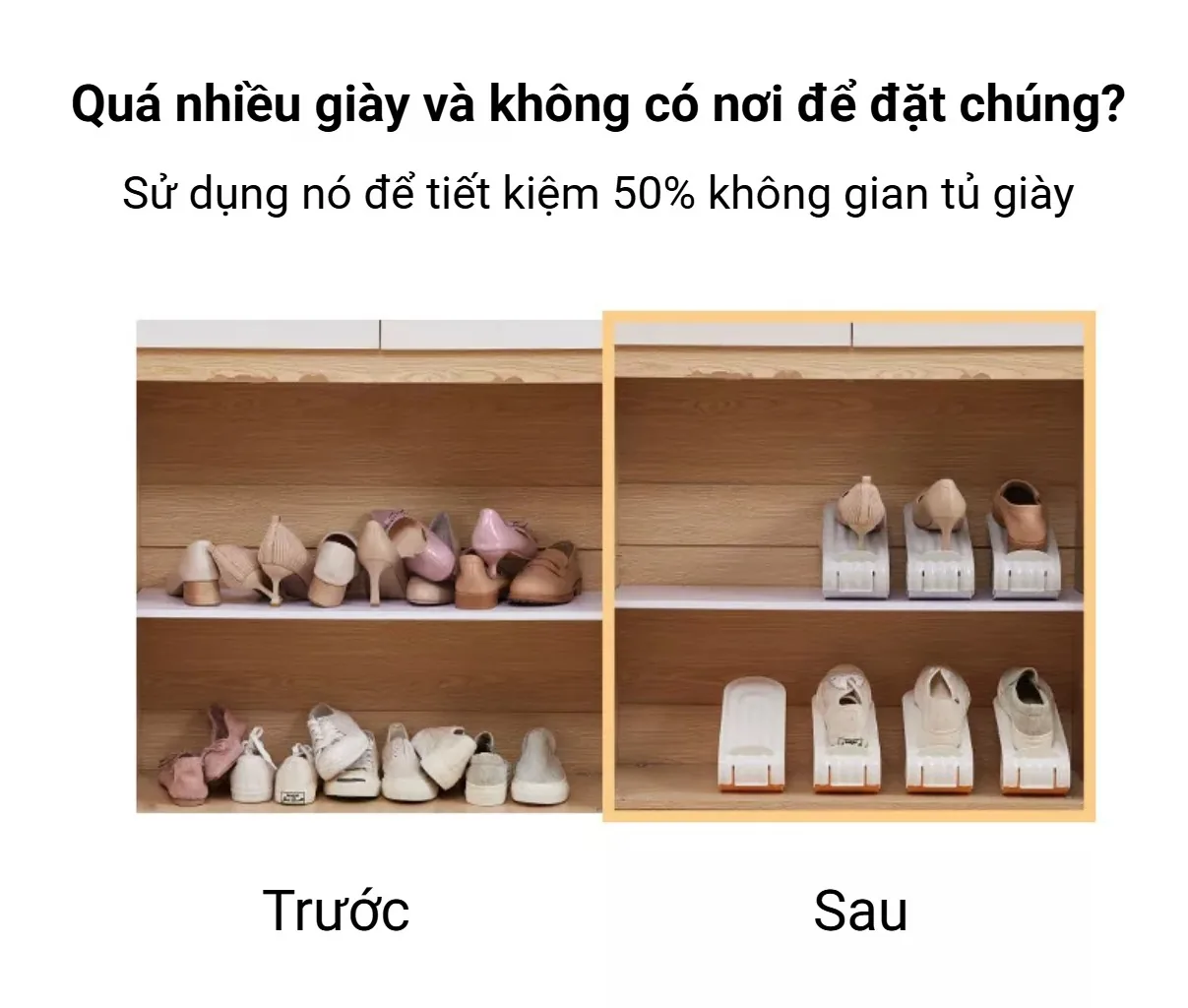 Giải pháp sắp xếp giày gọn gàng