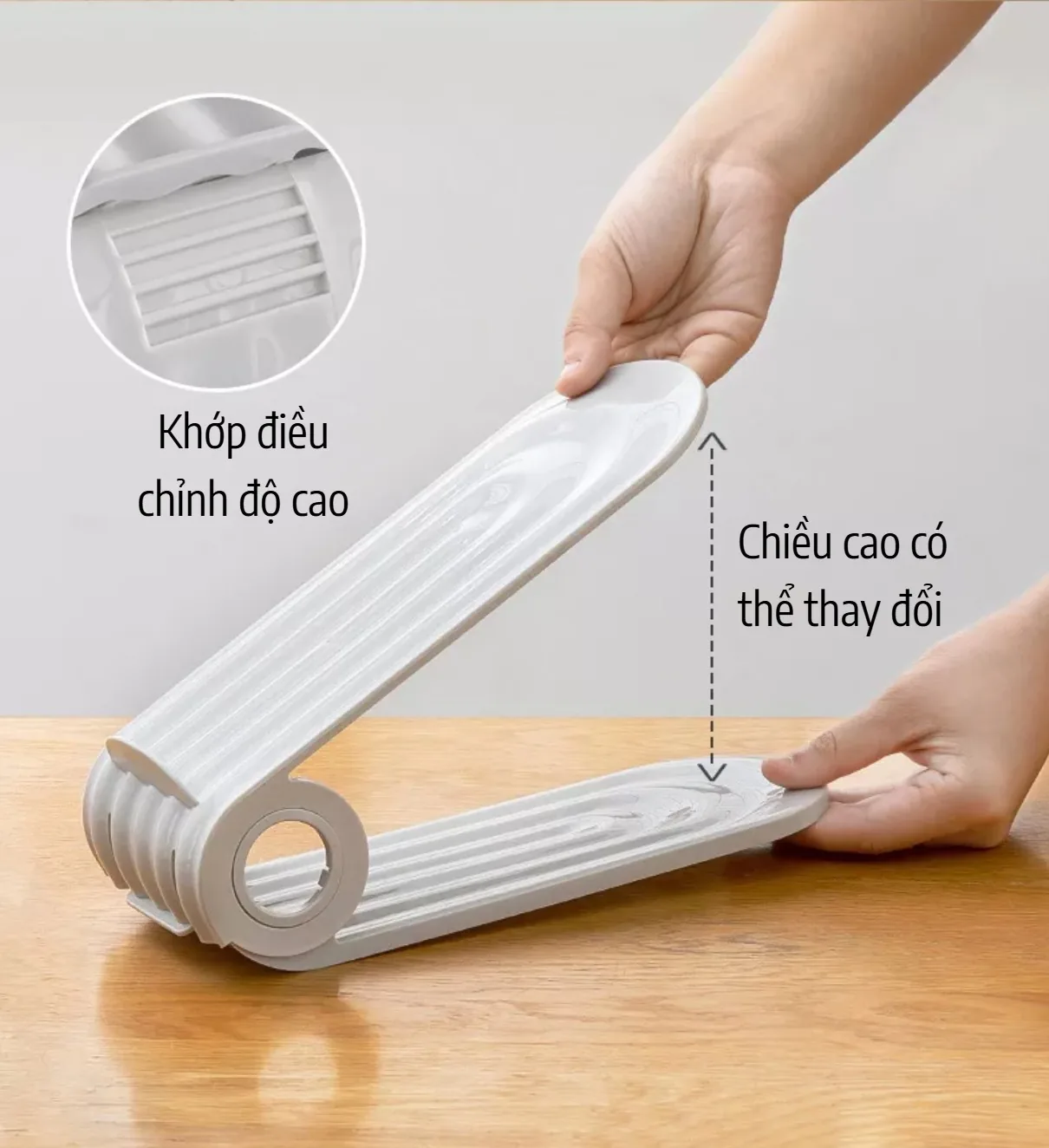 Cách sử dụng khay để giày hai tầng